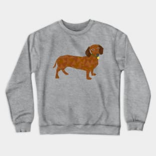 Geometric Sausage Dog Crewneck Sweatshirt